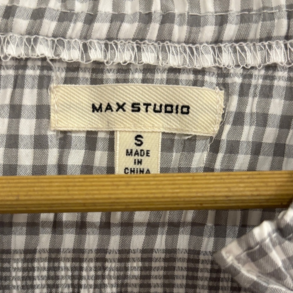 Max Studio Gray Checkered Sleeveless Dress - Picture 3 of 5